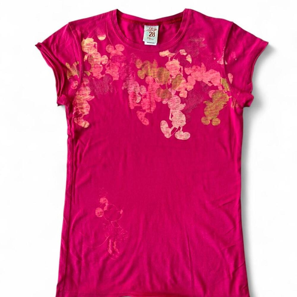 Stage 28 By Disney Mickey Mouse Burgundy Mickey Print Graphic, XS/S